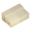 CN-5.018 - Conector 2 vias T para Terminal Fêmea 6,3mm com trava - Emb. 10pç