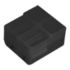CN-5.092 - Conector Preto 4 vias para Terminal Fêmea 6,3mm com trava - Emb. 10pç