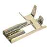 TE-4.010-E - Terminal Fêmea Bandeira 4,8 x 0,8mm para fio 0,5 à 1,0mm² (Estanhado) - Emb. 100pç