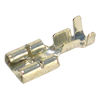 TE-4.011-E - Terminal Fêmea 6,3 x 0,8mm sem trava para fio 1,0 à 2,5mm² (Estanhado) - Emb. 100pç