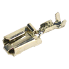 TE-4.015-E - Terminal Fêmea 6,3 x 0,8mm c/ trava especial p/ fio 2,5 à 4mm² (Estanhado) - Emb. 100pç