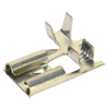 TE-4.020-E - Terminal Fêmea Bandeira 7,9 x 0,8mm c/ trava p/ fio 0,5 à 1mm² (Estanhado) - Emb. 100pç