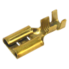 TE-4.052-S - Terminal Fêmea 9,5 x 0,5mm sem trava para fio 2,5 à 6,0mm² - Emb. 100pç
